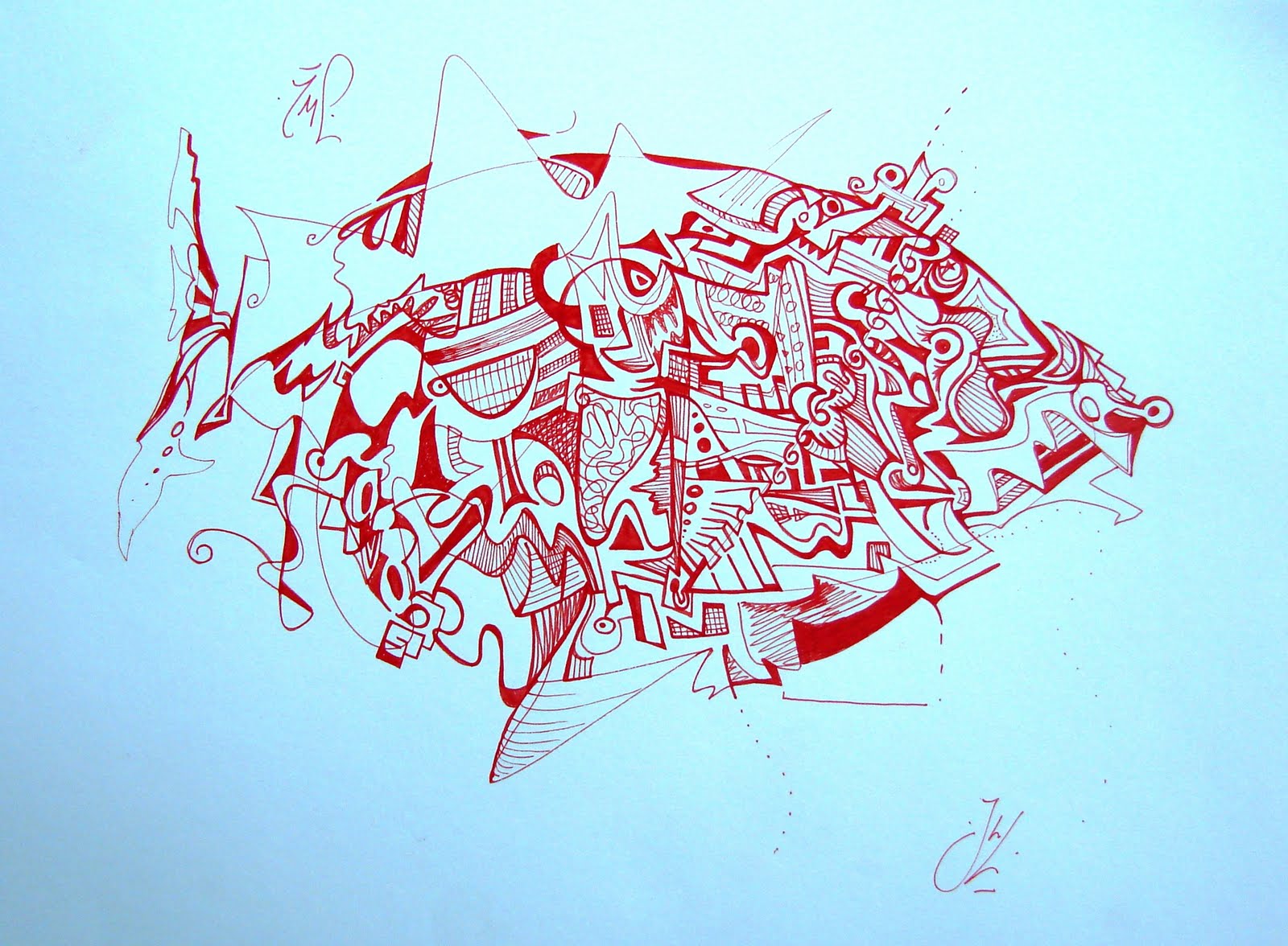 Art series - Ilustracion - Fibras - 73 Esperando el tren Buenos Aires WatsOnArt Josie Watson Arte