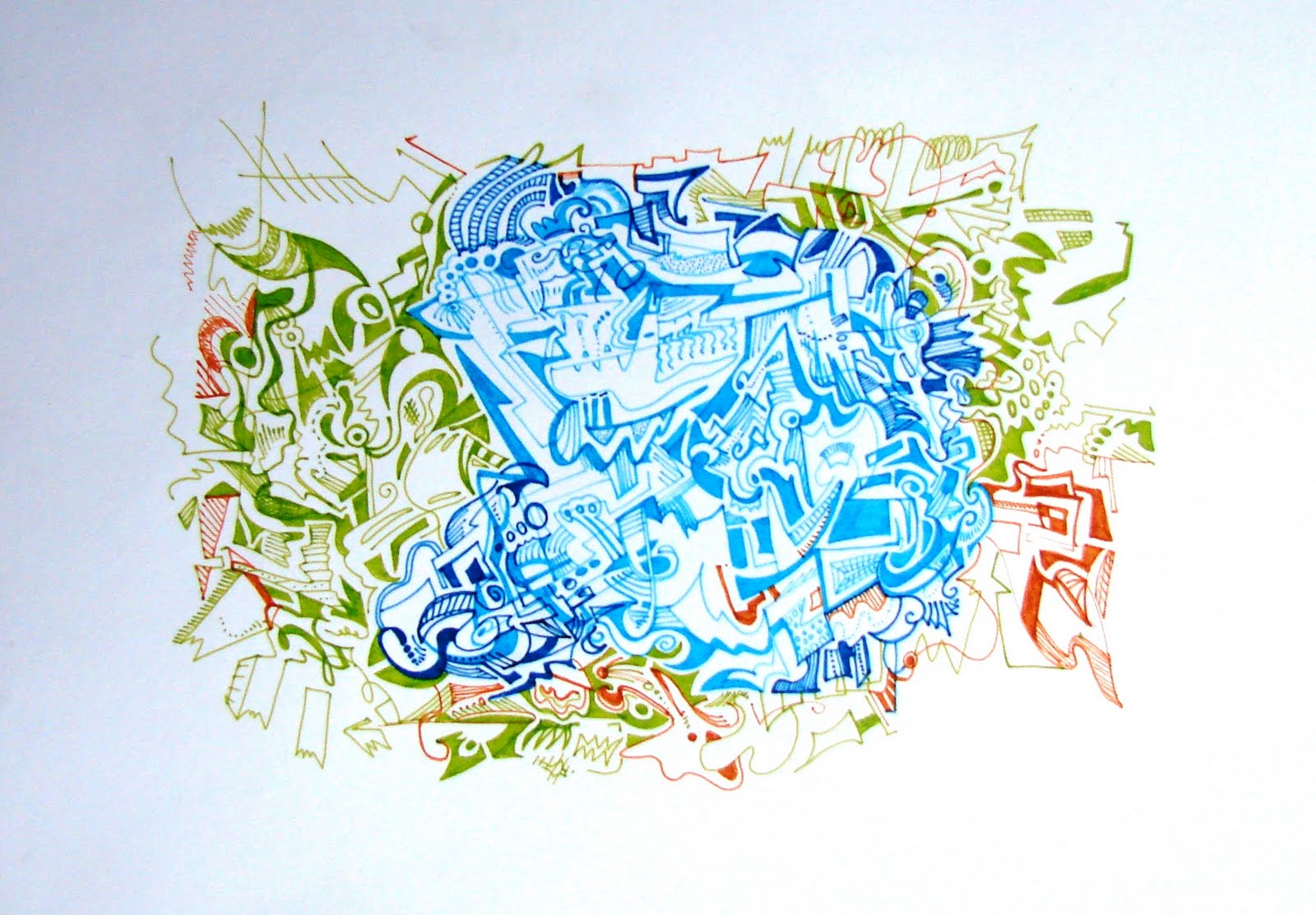 Art series - Ilustracion - Fibras - 79 Esperando el tren Buenos Aires WatsOnArt Josie Watson Arte