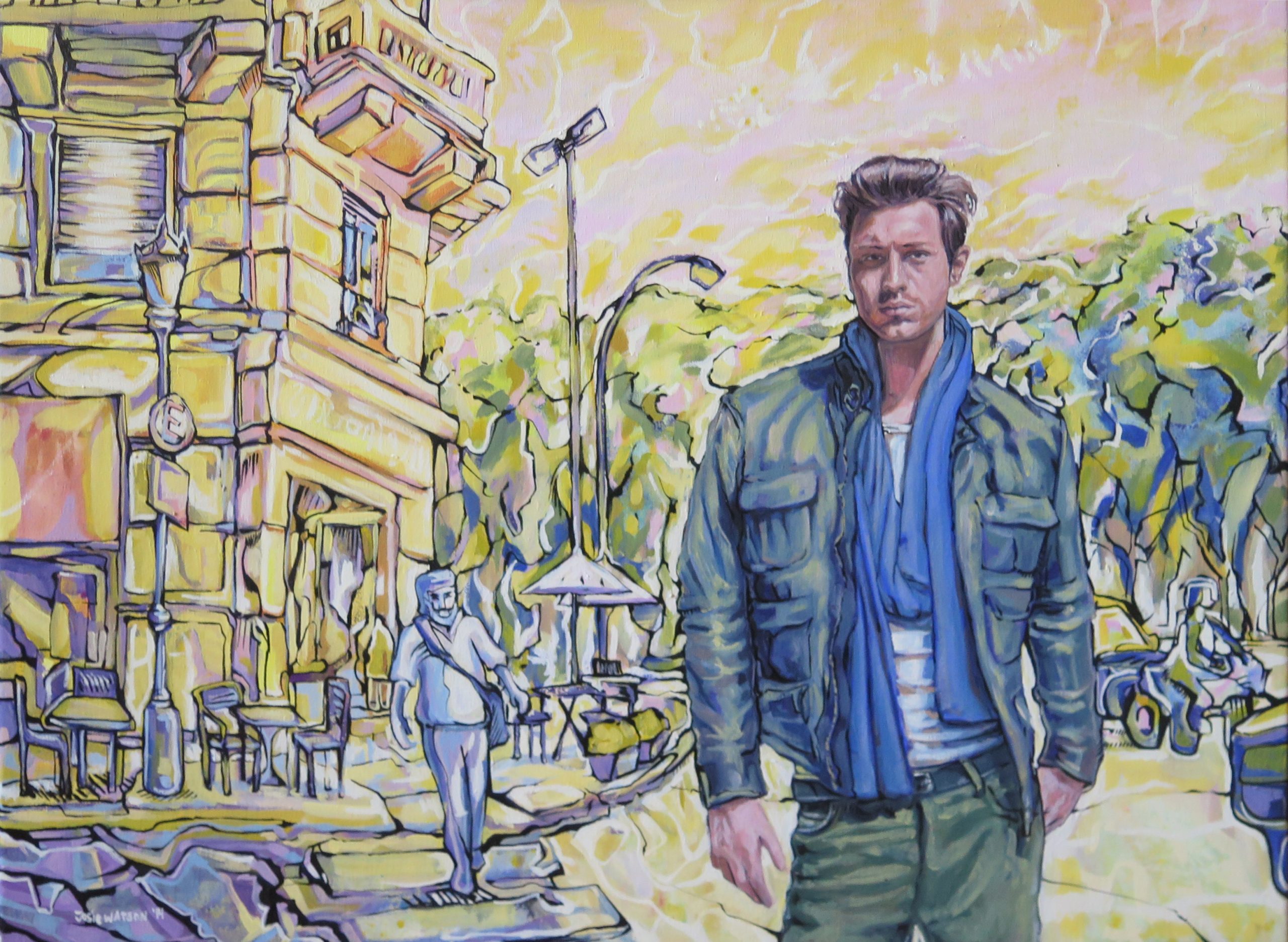 Esperando el tren Buenos Aires WatsOnArt Josie Watson Arte