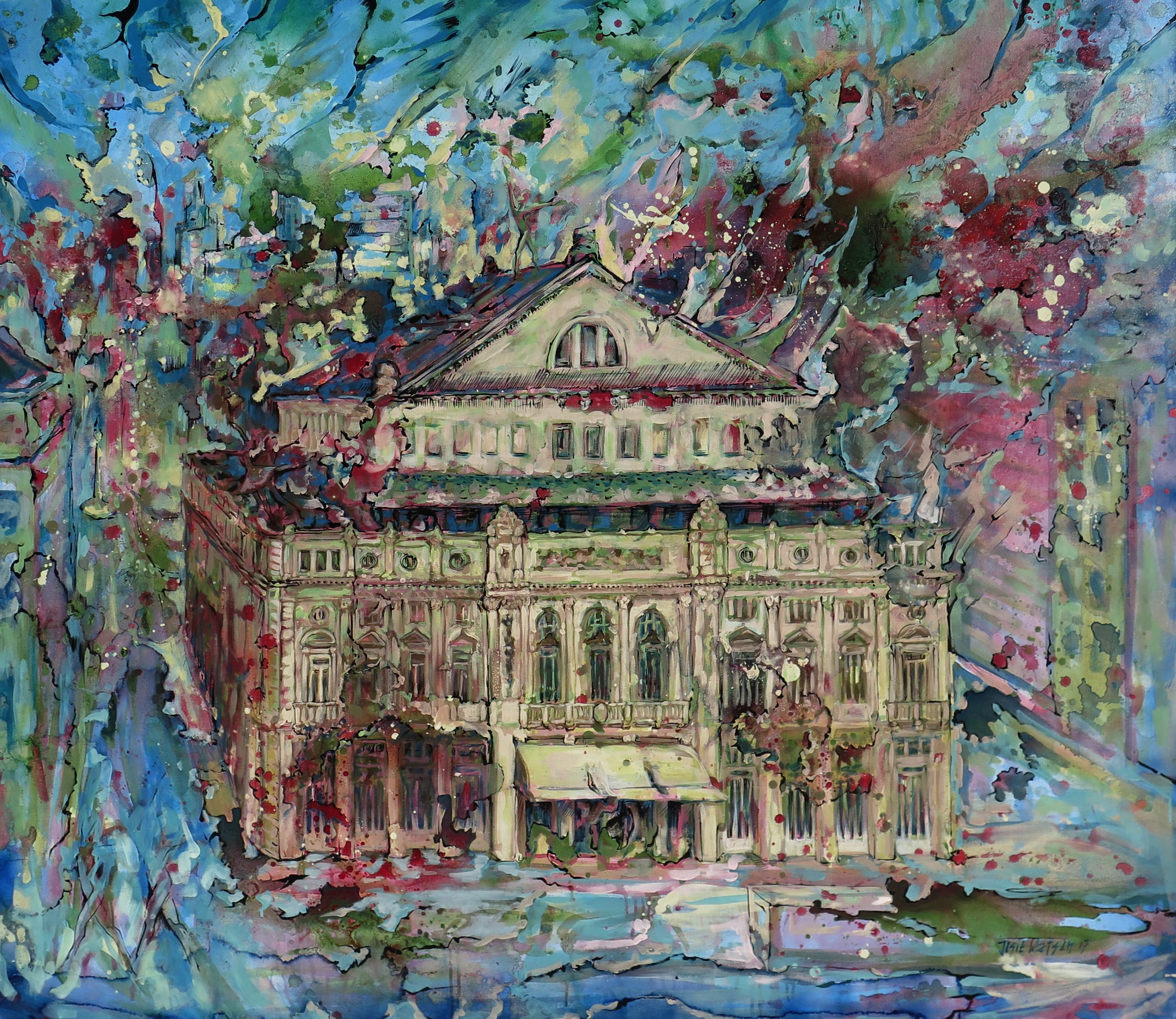 Esperando el tren Buenos Aires WatsOnArt Josie Watson Arte